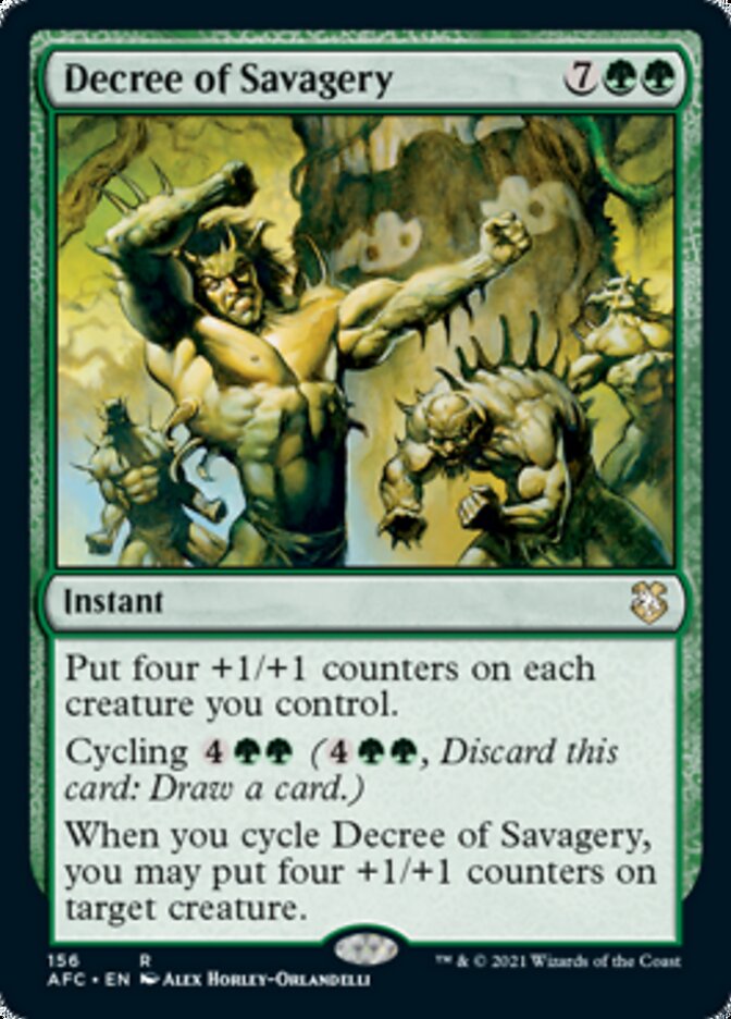 Decree of Savagery [Dungeons & Dragons: Adventures in the Forgotten Realms Commander] | Webway Games
