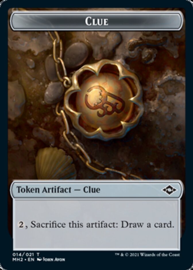 Clue Token (#14) // Zombie Army Token [Modern Horizons 2 Tokens] | Webway Games