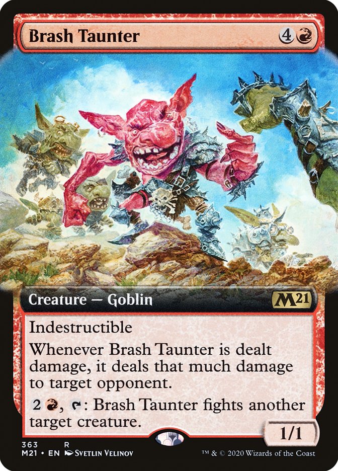 Brash Taunter (Extended Art) [Core Set 2021] | Webway Games