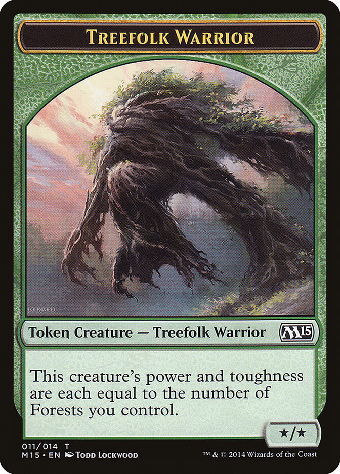 Treefolk Warrior [Magic 2015 Tokens] | Webway Games