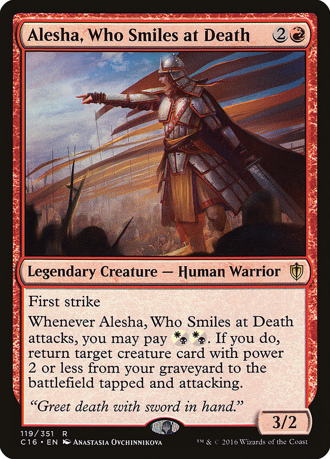 Alesha, Who Smiles at Death [Commander 2016] | Webway Games