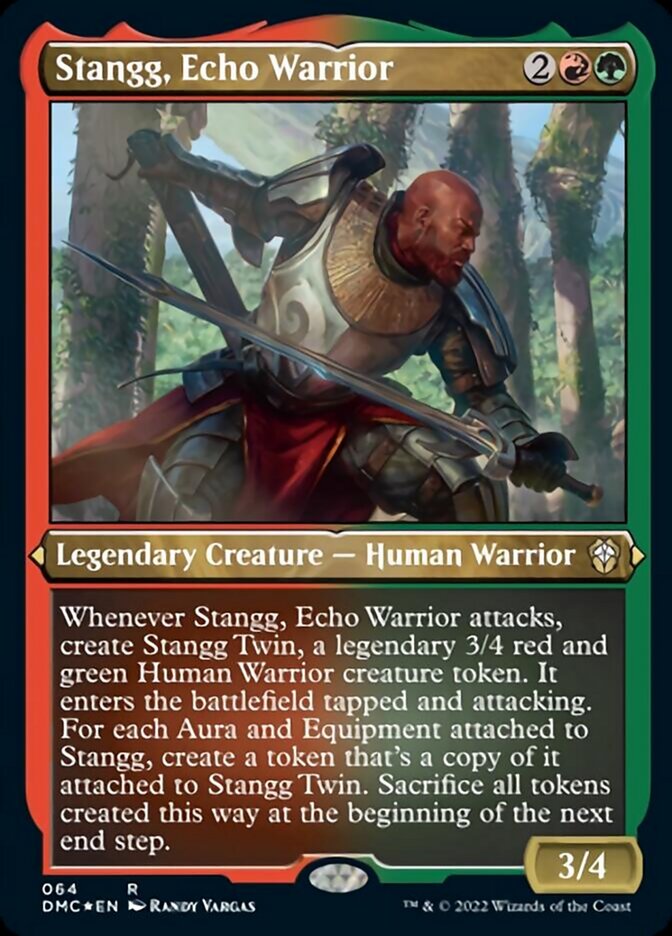 Stangg, Echo Warrior (Foil Etched) [Dominaria United Commander] | Webway Games