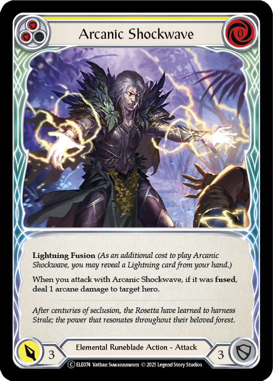 Arcanic Shockwave (Yellow) [U-ELE074] Unlimited Normal | Webway Games