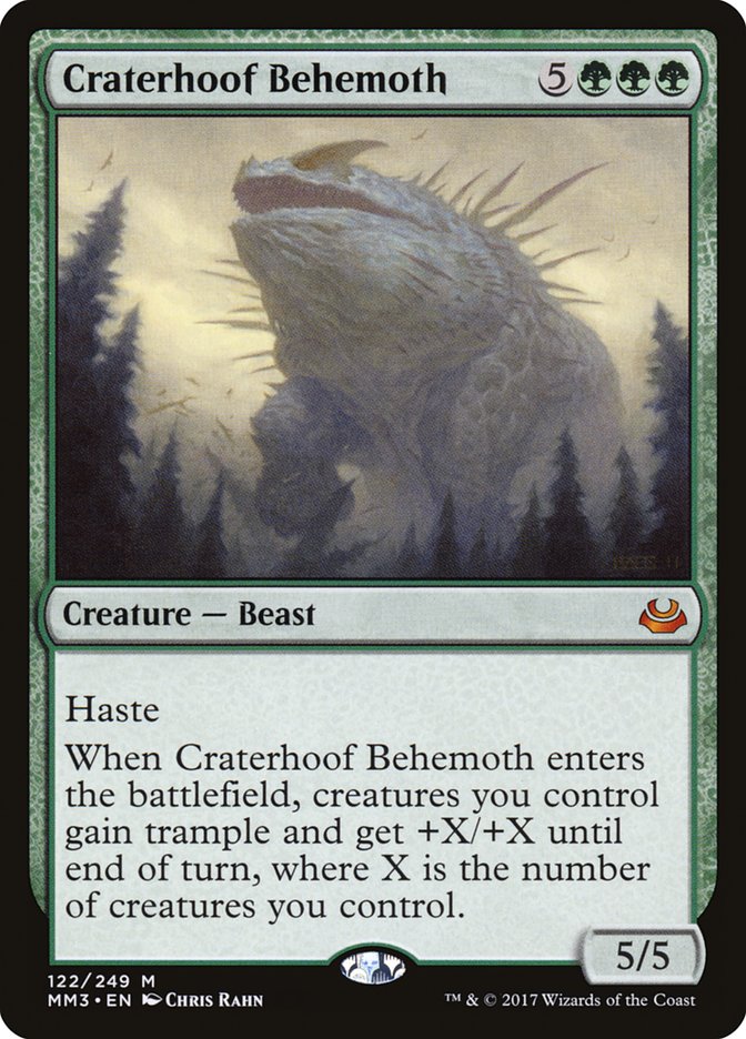 Craterhoof Behemoth [Modern Masters 2017] | Webway Games
