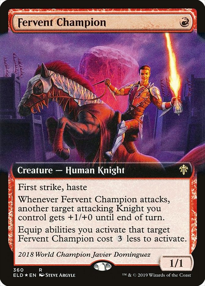 Fervent Champion (Extended Art) [Throne of Eldraine] | Webway Games