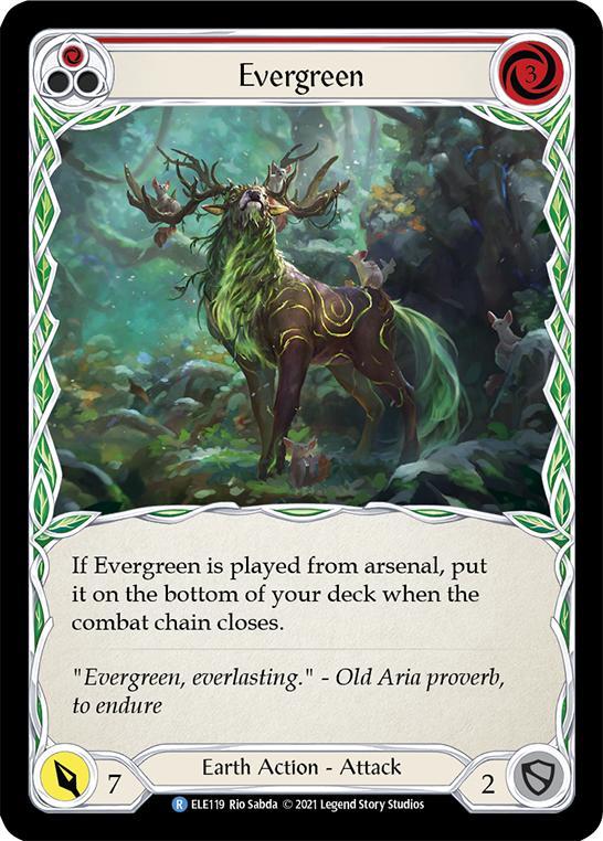 Evergreen (Red) [ELE119] (Tales of Aria)  1st Edition Normal | Webway Games