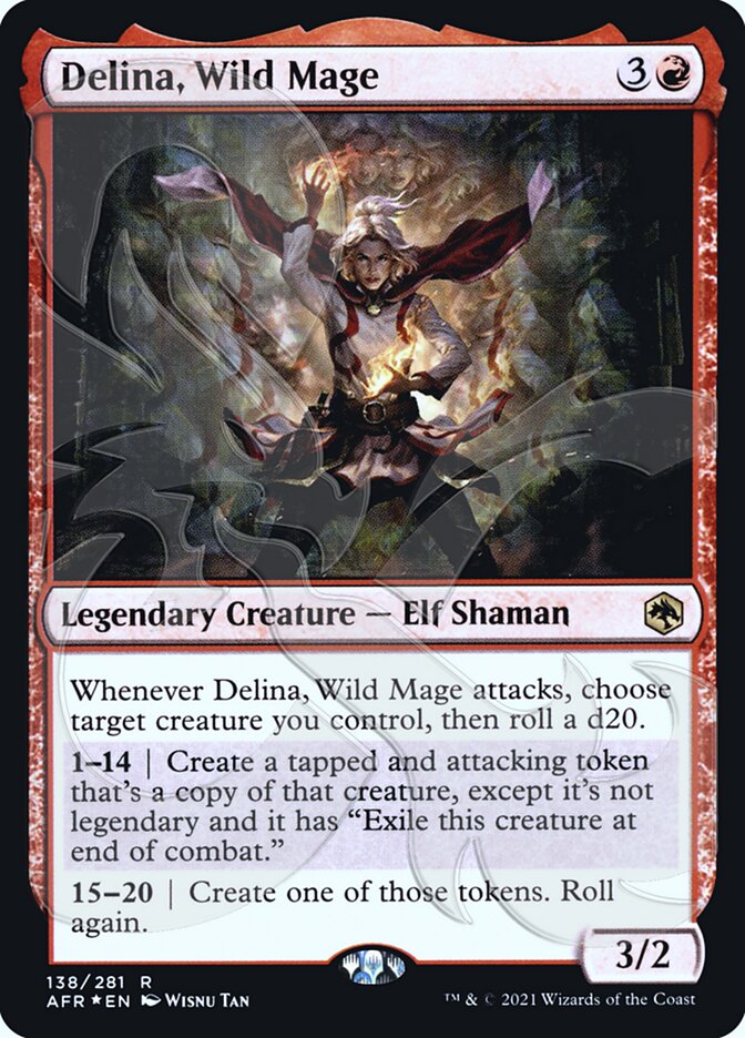 Delina, Wild Mage (Ampersand Promo) [Dungeons & Dragons: Adventures in the Forgotten Realms Promos] | Webway Games