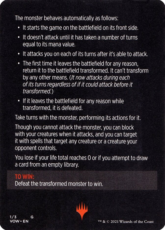Monster of The Week (Magic Minigame) [Innistrad: Crimson Vow Minigame] | Webway Games