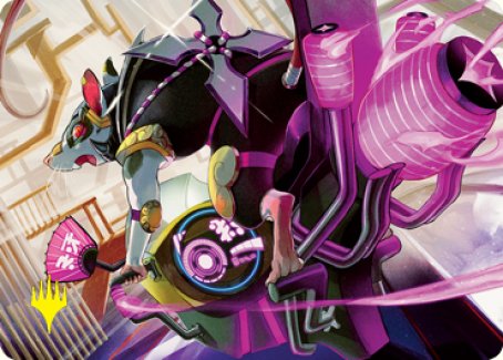 Nashi, Moon Sage's Scion Art Card (Gold-Stamped Signature) [Kamigawa: Neon Dynasty Art Series] | Webway Games
