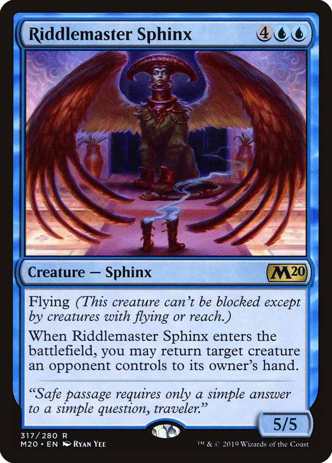 Riddlemaster Sphinx [Core Set 2020] | Webway Games