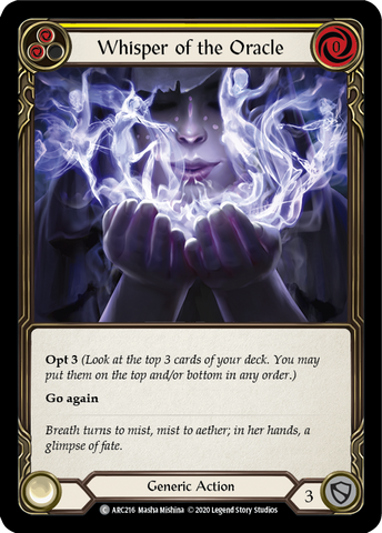 Whisper of the Oracle (Yellow) [ARC216] Unlimited Normal