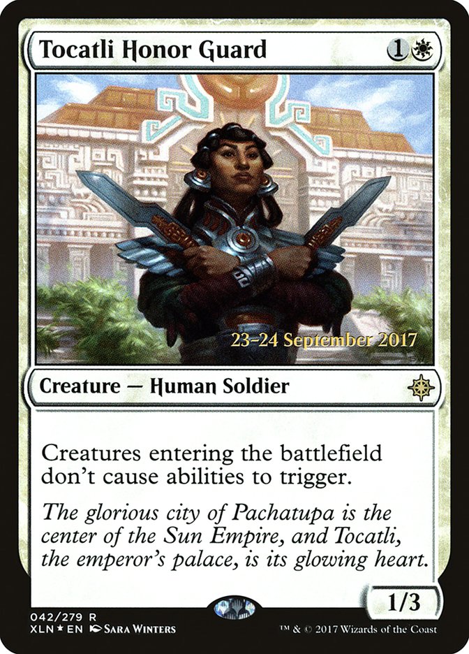 Tocatli Honor Guard  (Prerelease) [Ixalan Prerelease Promos] | Webway Games