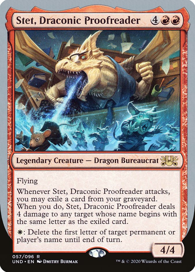 Stet, Draconic Proofreader [Unsanctioned] | Webway Games