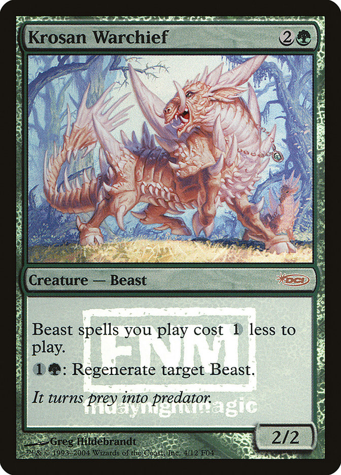 Krosan Warchief [Friday Night Magic 2004] | Webway Games