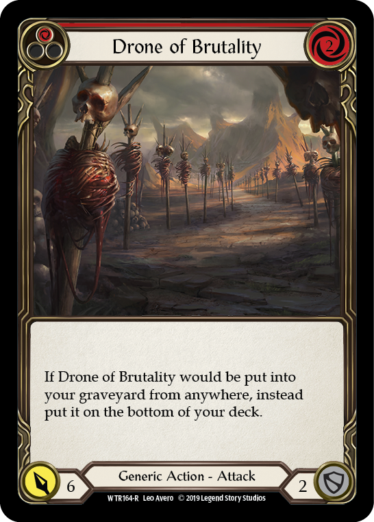 Drone of Brutality (Red) [WTR164-R] Alpha Print Normal | Webway Games