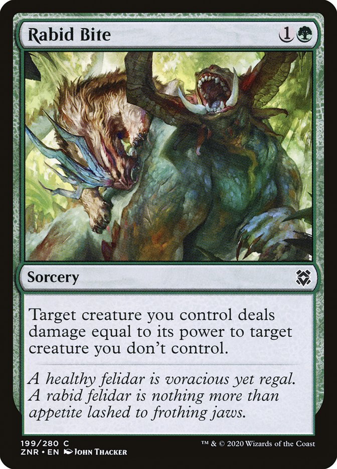 Rabid Bite [Zendikar Rising] | Webway Games