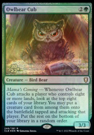 Owlbear Cub [Commander Legends: Battle for Baldur's Gate Prerelease Promos] | Webway Games