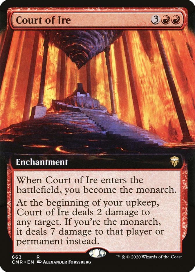 Court of Ire (Extended Art) [Commander Legends] | Webway Games