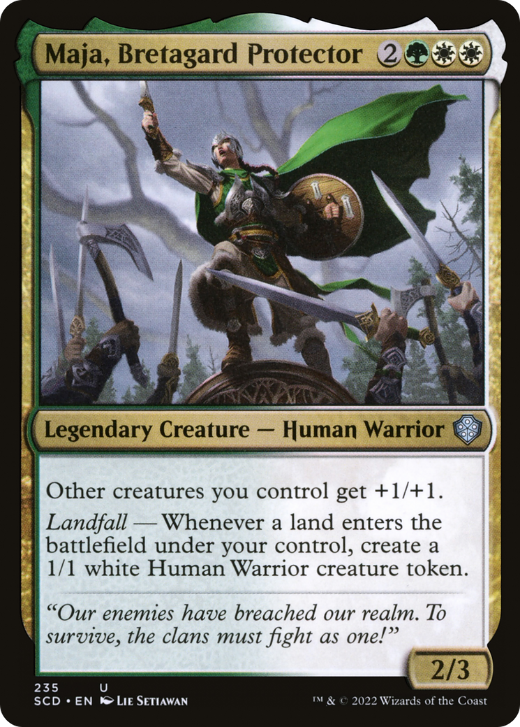 Maja, Bretagard Protector [Starter Commander Decks] | Webway Games