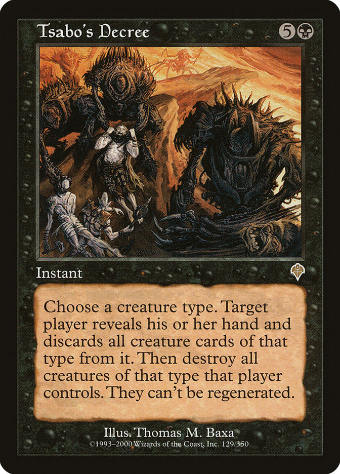 Tsabo's Decree [Invasion] | Webway Games