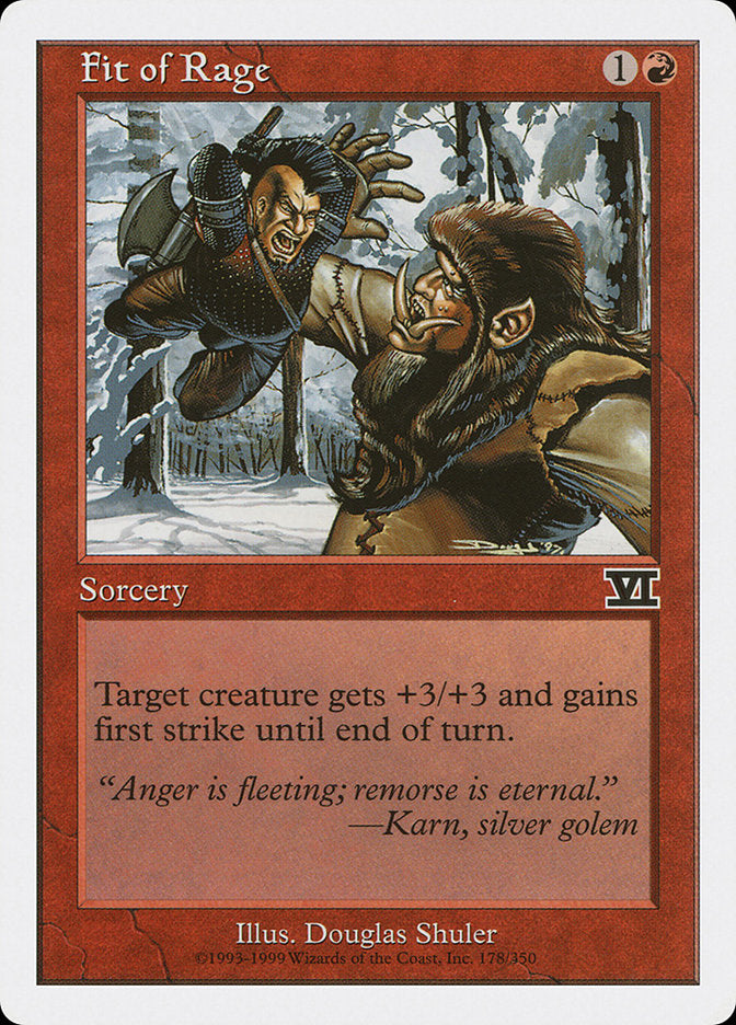 Fit of Rage [Classic Sixth Edition] | Webway Games