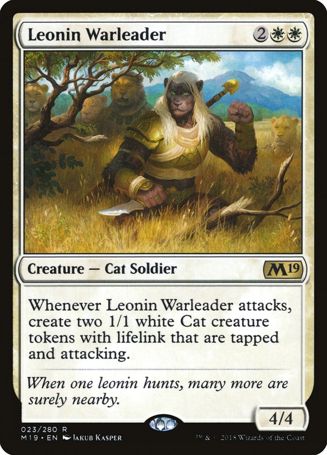 Leonin Warleader [Core Set 2019] | Webway Games