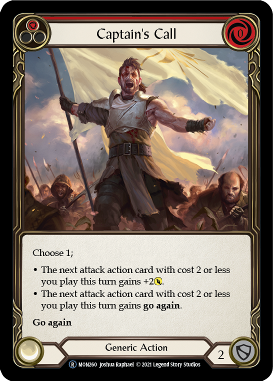 Captain's Call (Red) [U-MON260] Unlimited Normal | Webway Games