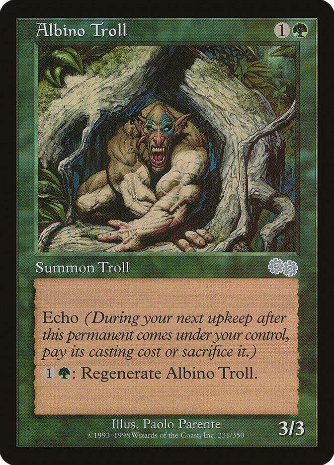 Albino Troll [Urza's Saga] | Webway Games