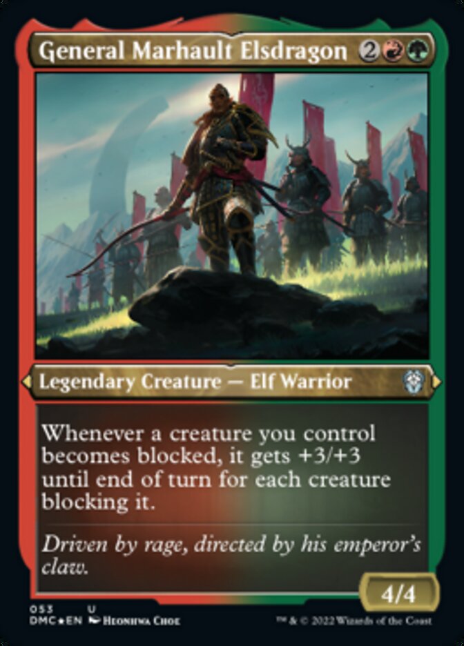 General Marhault Elsdragon (Foil Etched) [Dominaria United Commander] | Webway Games