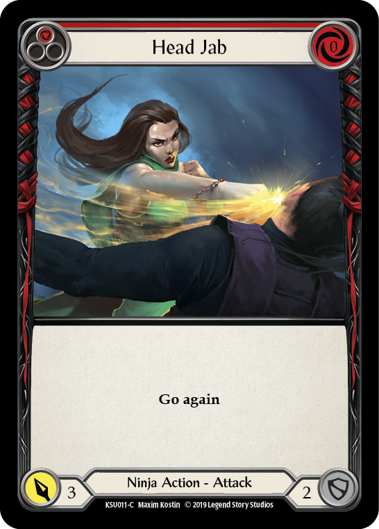 Head Jab (Red) [KSU011-C] 1st Edition Normal | Webway Games