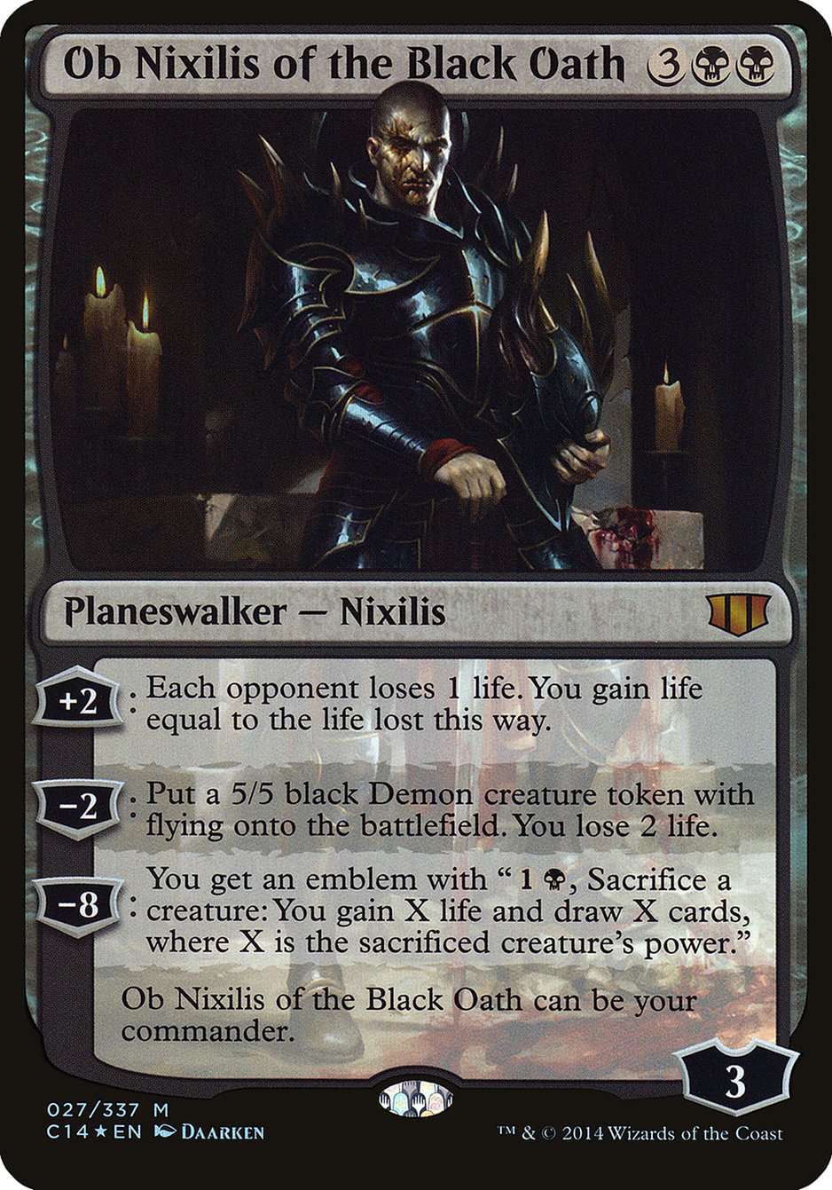 Ob Nixilis of the Black Oath (Commander 2014) [Commander 2014 Oversized] | Webway Games