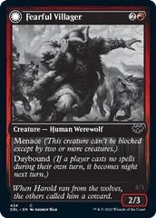 Fearful Villager // Fearsome Werewolf [Innistrad: Double Feature] | Webway Games