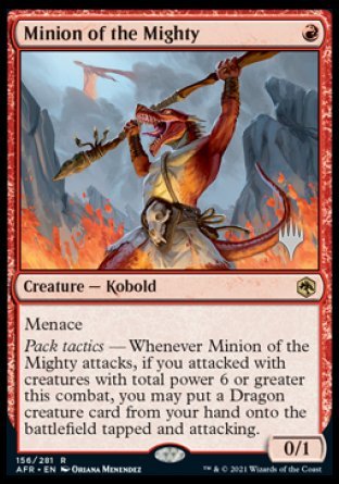 Minion of the Mighty (Promo Pack) [Dungeons & Dragons: Adventures in the Forgotten Realms Promos] | Webway Games