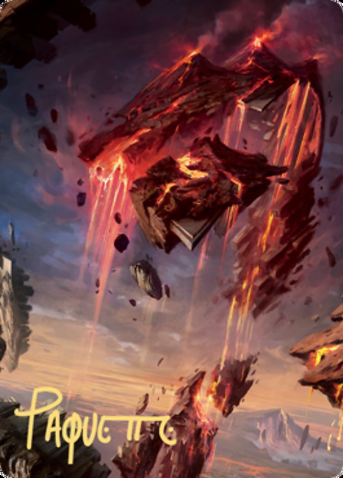 Mountain 2 Art Card (Gold-Stamped Signature) [Zendikar Rising Art Series] | Webway Games
