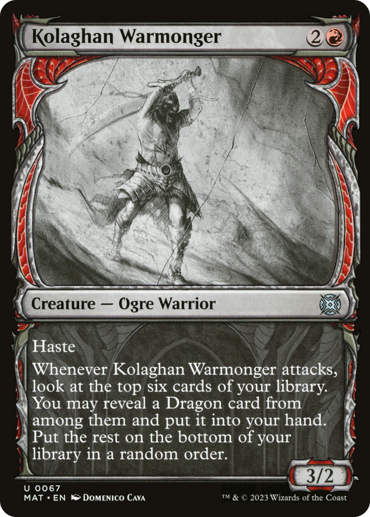 Kolaghan Warmonger (Showcase) [March of the Machine: The Aftermath] | Webway Games
