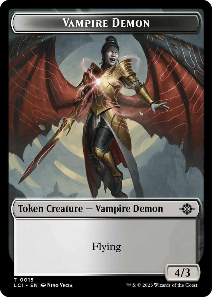 Treasure (0002) // Vampire Demon Double-Sided Token [Jurassic World Collection Tokens] | Webway Games