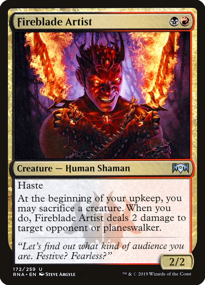 Fireblade Artist [Ravnica Allegiance] | Webway Games