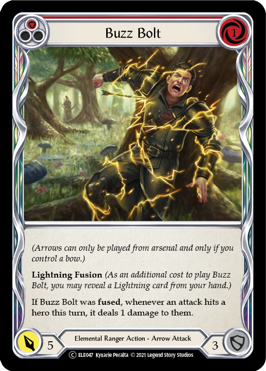 Buzz Bolt (Red) [U-ELE047] Unlimited Rainbow Foil | Webway Games
