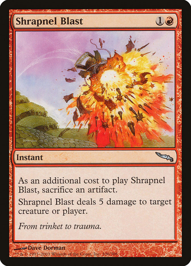 Shrapnel Blast [Mirrodin] | Webway Games