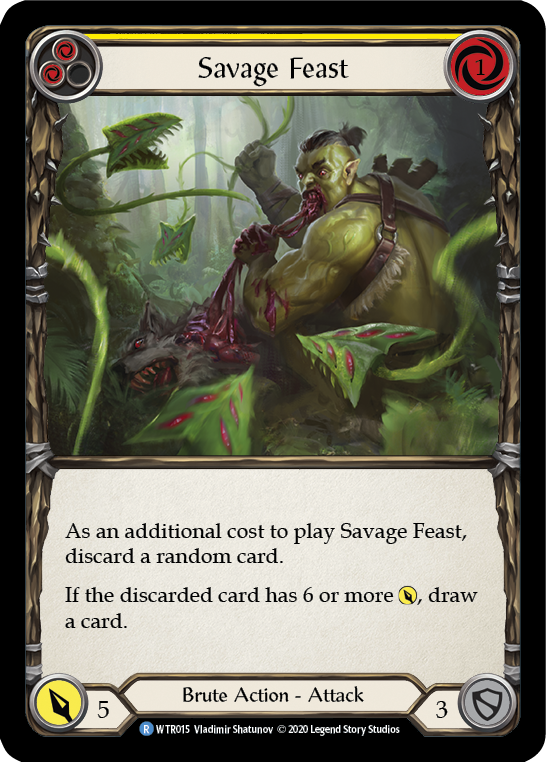 Savage Feast (Yellow) [U-WTR015] (Welcome to Rathe Unlimited)  Unlimited Normal | Webway Games