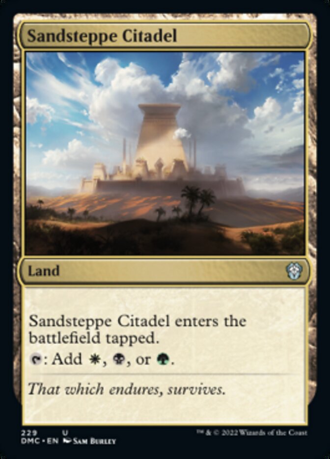 Sandsteppe Citadel [Dominaria United Commander] | Webway Games