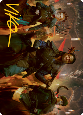 Candlelit Cavalry Art Card (Gold-Stamped Signature) [Innistrad: Midnight Hunt Art Series] | Webway Games