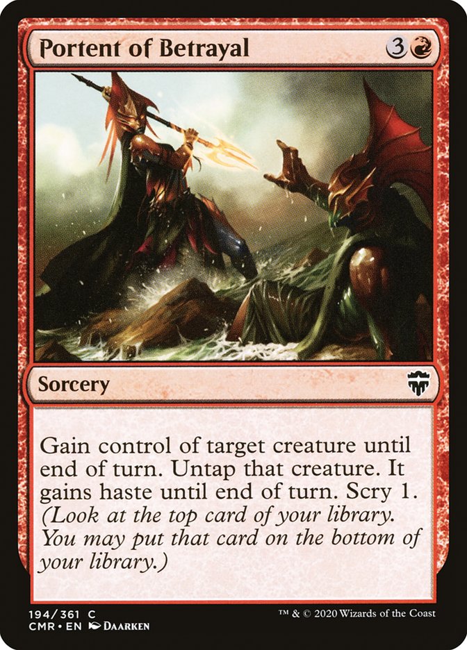 Portent of Betrayal [Commander Legends] | Webway Games