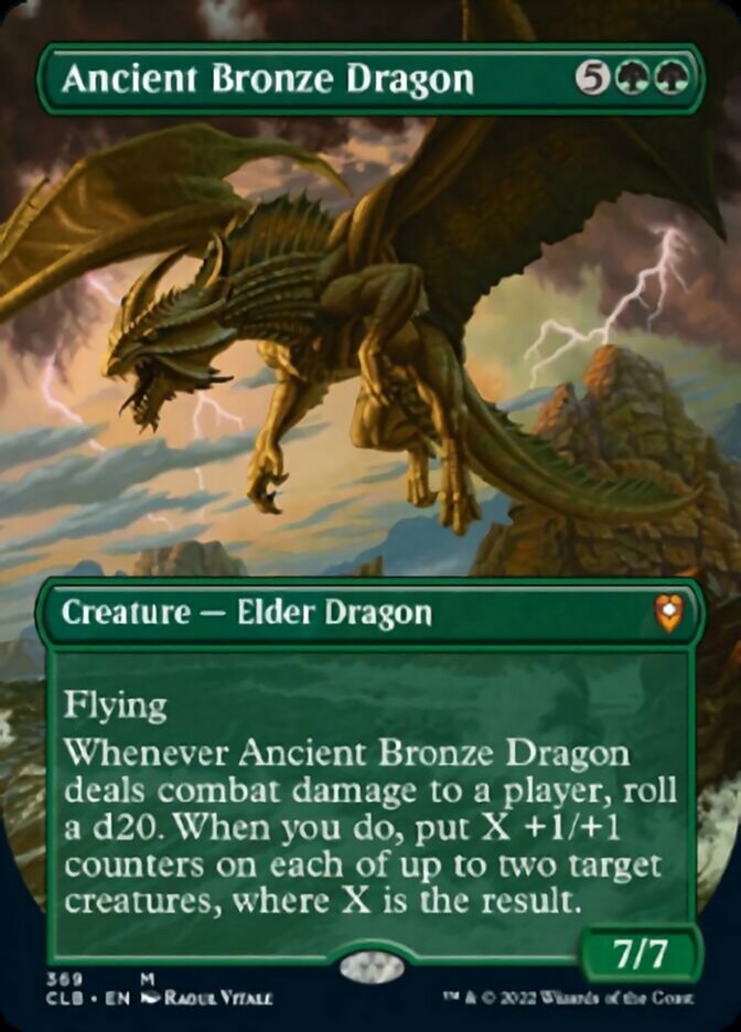 Ancient Bronze Dragon (Borderless Alternate Art) [Commander Legends: Battle for Baldur's Gate] | Webway Games