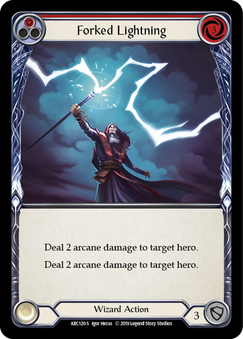Forked Lightning [ARC120-S] 1st Edition Rainbow Foil