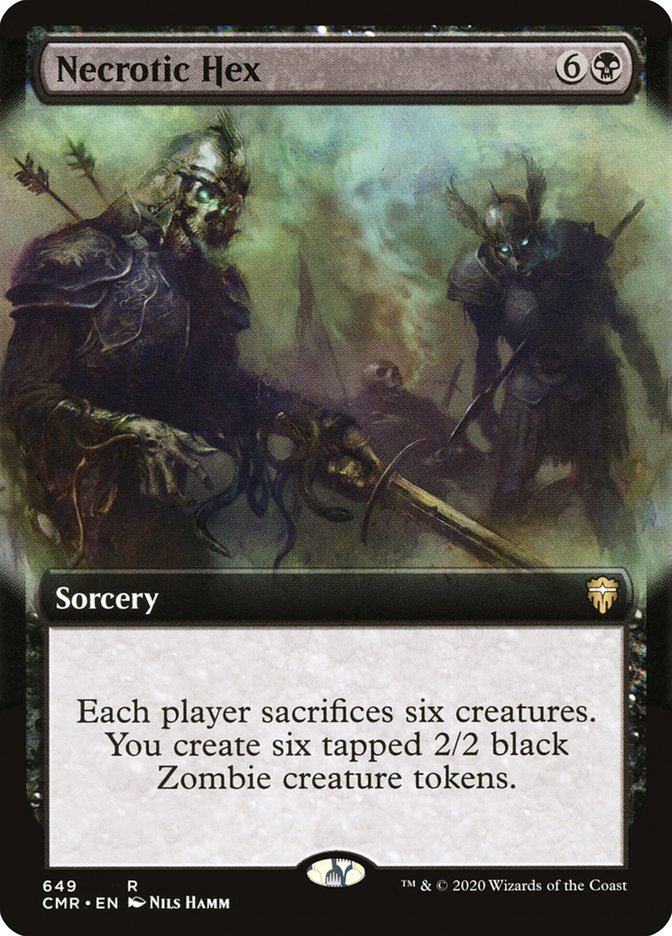 Necrotic Hex (Extended Art) [Commander Legends] | Webway Games