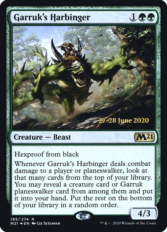 Garruk's Harbinger  [Core Set 2021 Prerelease Promos] | Webway Games