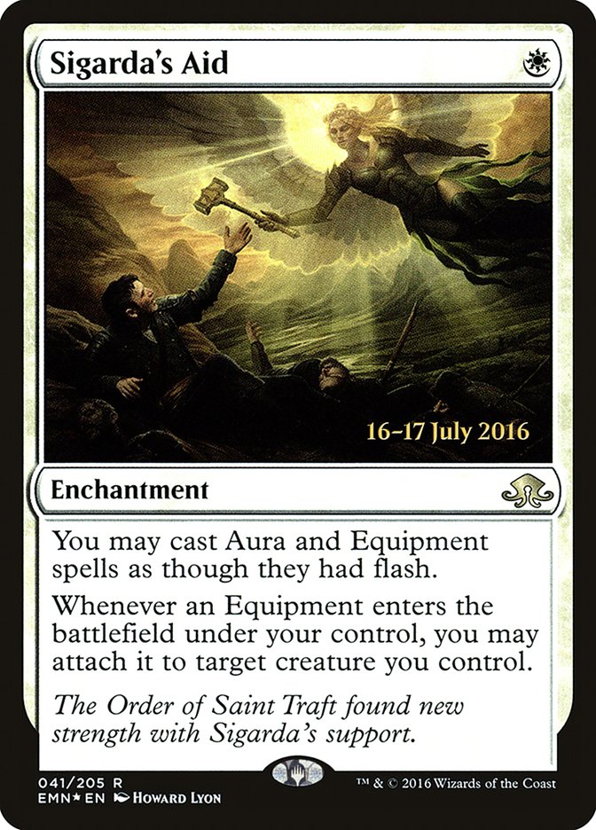 Sigarda's Aid  (Prerelease) [Eldritch Moon Prerelease Promos] | Webway Games