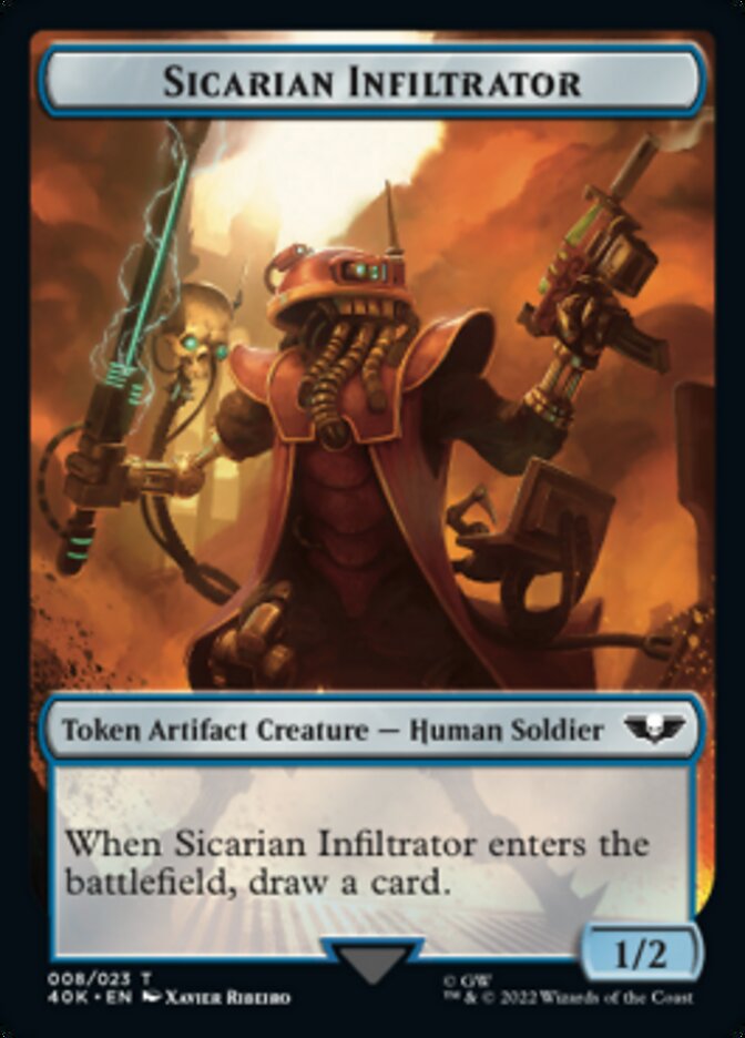 Soldier (003) // Sicarian Infiltrator Double-sided Token [Universes Beyond: Warhammer 40,000 Tokens] | Webway Games