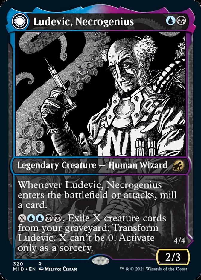 Ludevic, Necrogenius // Olag, Ludevic's Hubris (Showcase Eternal Night) [Innistrad: Midnight Hunt] | Webway Games
